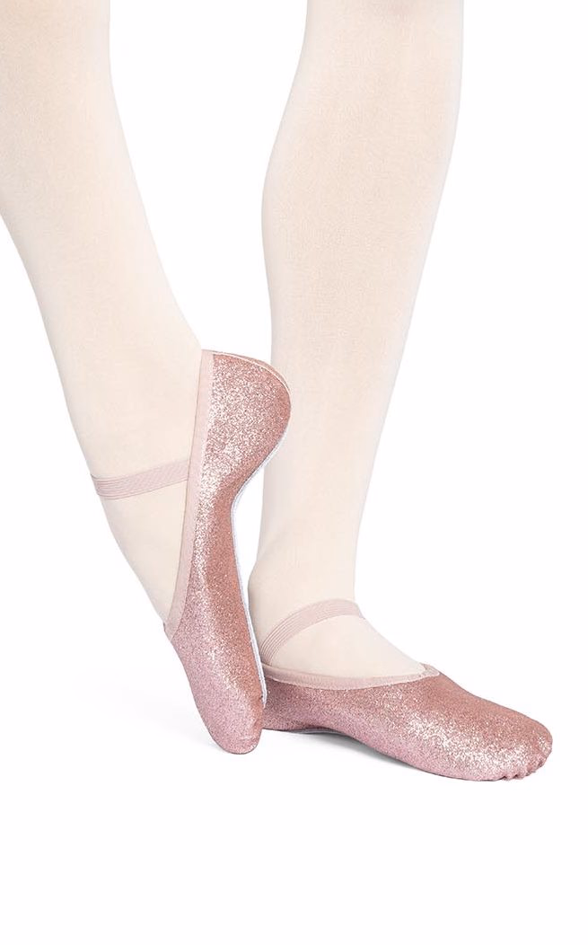 Zapatilla Media Punta Infantil - Lona con Brillo - IF22D